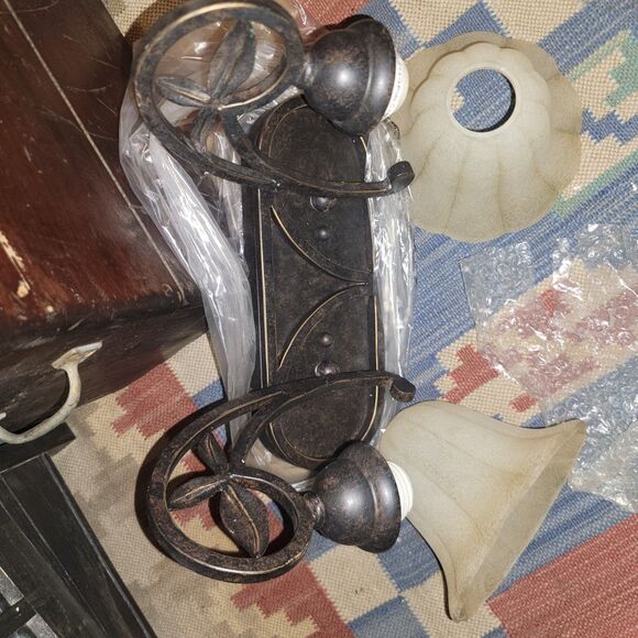 New Progress Lighting P2967-84 Le Jardin 2 Light Espresso Bath Vanity Light 2way - Picture 4 of 16